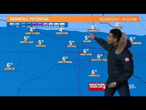 WEATHER: Snow moves in Tuesday afternoon through Thursday