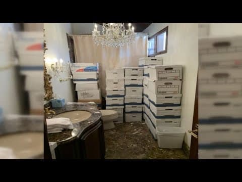 PHOTOS: Trump kept classified documents in bathroom, shower of club, indictment says