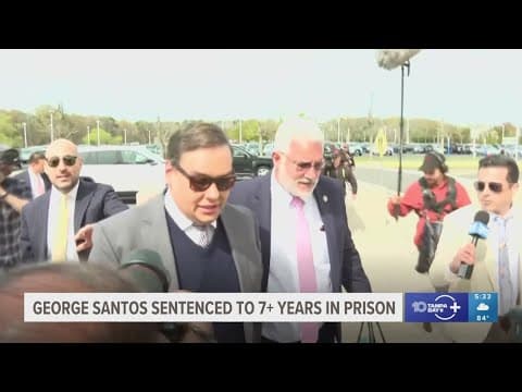 Ex-US Rep. George Santos sentenced to over 7 years in prison for fraud and identity theft