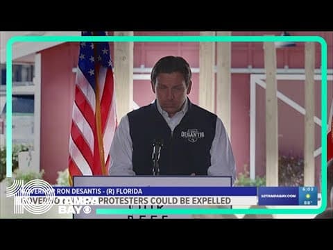 Gov. Ron DeSantis warns protesters at Florida schools could be expelled