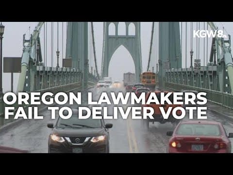Oregon lawmakers speak on failed transportation package as legislative session ends