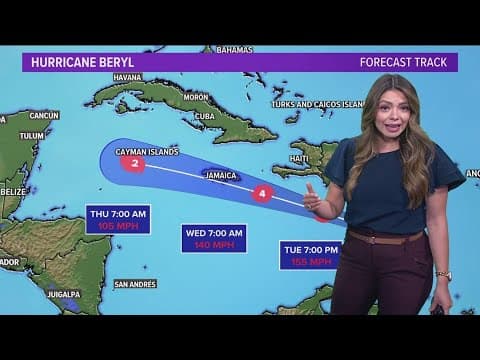 Tracking Hurricane Beryl: Where the massive storm is headed now