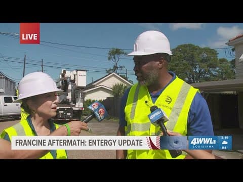 Entergy New Orleans gives update on power restoration