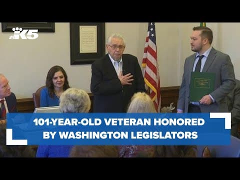 101-year-old veteran, fighter honored by Washington legislators