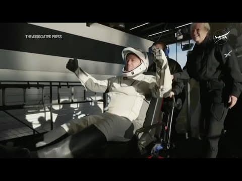 Williams, Wilmore and crewmates exit SpaceX capsule following return to Earth