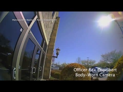Nashville police release body cam video showing officers confronting school shooter