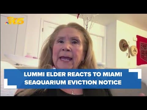 Lummi elder reacts to Miami Seaquarium receiving eviction notice months after death of Tokitae