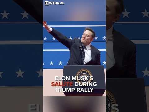 Elon Musk’s salute during Trump rally