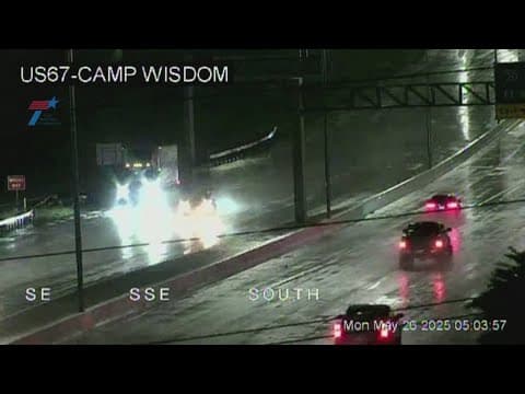 DFW Weather: What we're seeing on the roads Monday morning