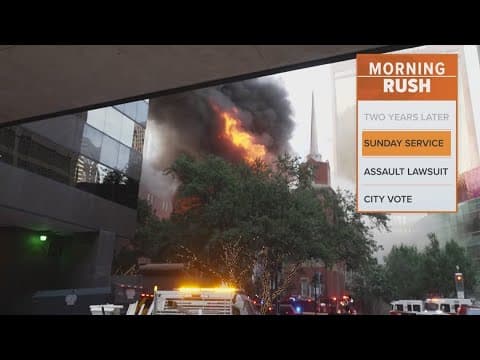 First Baptist Church will return to its worship center for the first time since a large fire