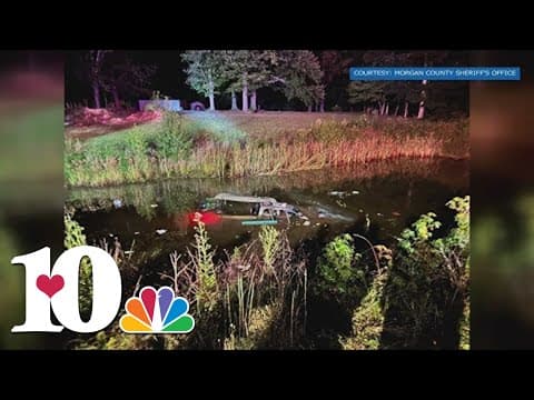 Morgan County deputy saves woman from submerged car