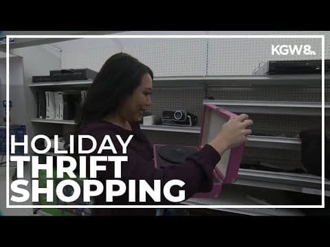 Shopping for holiday gifts at Goodwill