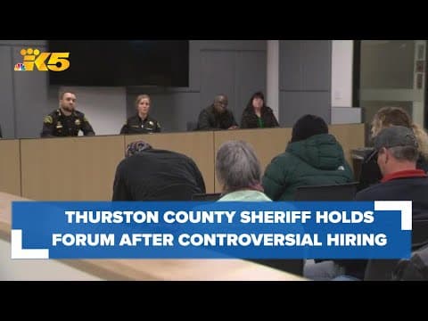 Thurston County Sheriff holds forum after hiring former officer acquitted in Manuel Ellis' death