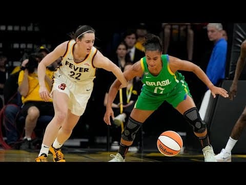 Caitlin Clark returns to Iowa in Fever's exhibition game against Brazil | Postgame Sound | 13Sports