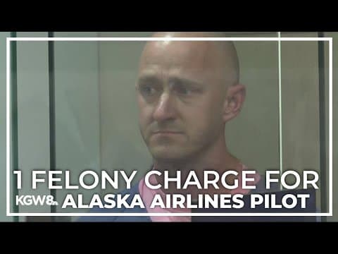 Off-duty Alaska Airlines pilot indicted on lesser charges
