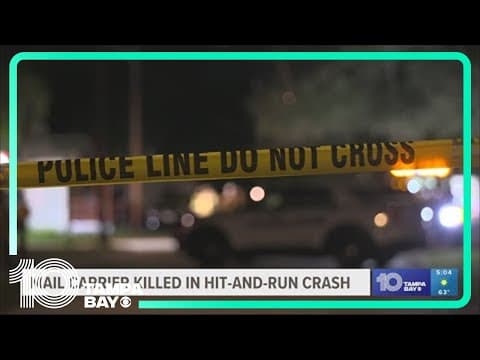 USPS mail truck driver hit and killed in Tampa