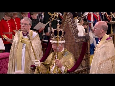 King Charles III crowned during coronation ceremony