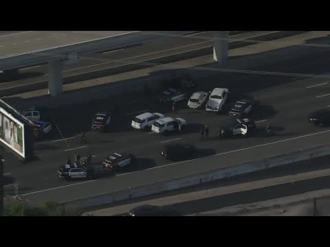 Police chase ends on Southwest Freeway at Hillcroft | Freeway shut down northbound