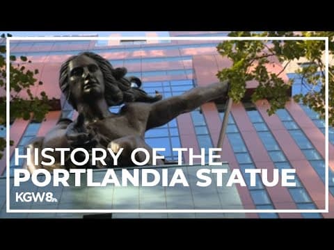 Portlandia statue arrived in Downtown Portland 37 years ago
