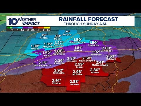 Tracking the latest on rain, snow this weekend in central Ohio