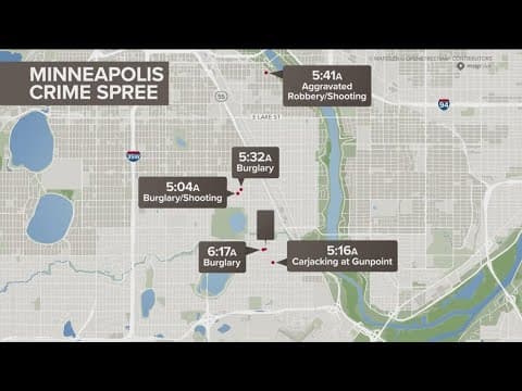 Minneapolis police investigate string of crimes