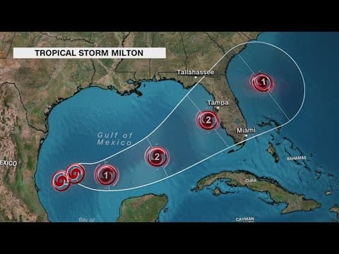 Florida on alert as Tropical Storm Milton forms in the Gulf
