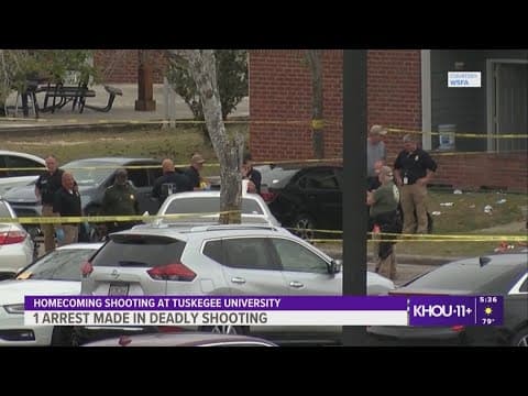 A person is dead and 16 are hurt after a shooting at Tuskegee University; 1 arrest made