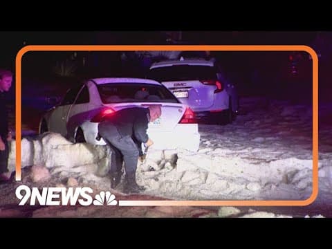 City crews spent day clearing out piles of hail from Aurora streets