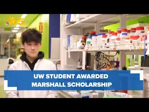 UW student awarded Marshall Scholarship