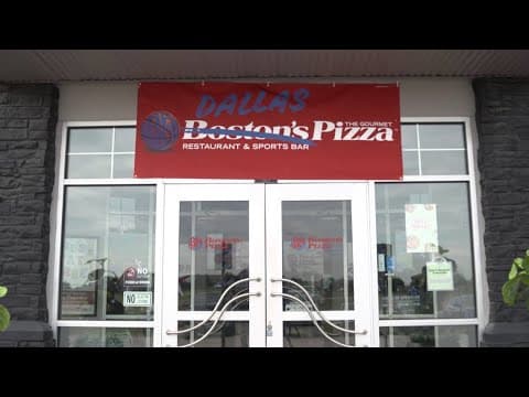 'Boston's Pizza' temporarily changes name to 'Dallas Pizza' to show support for the Mavs