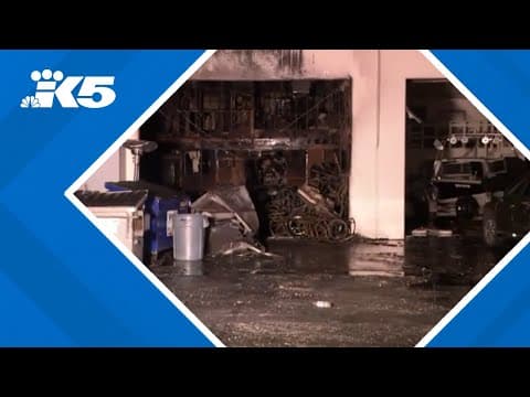 Suspect flees police, presumed dead in fire at Auburn business