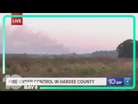 Fire burns more than 700 acres in Hardee County