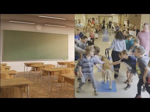 Farewell to Finn: Rush City elementary school sends therapy dog off to retirement