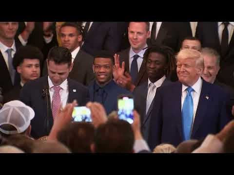 President Trump hosts UF Gators at the White House