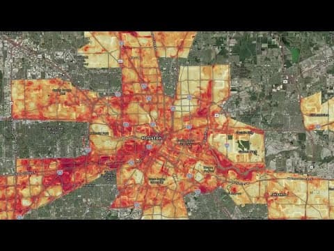 Different parts of Houston feel heat more than others, research map shows