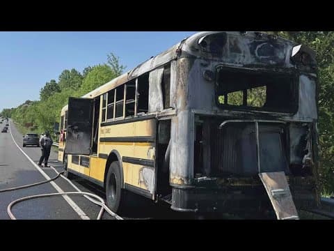 School bus catches fire in Fairfax Co.