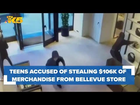 Teens accused of stealing $106,000 worth of merchandise from Bellevue store