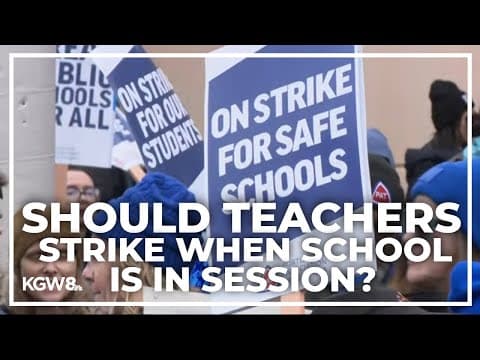Oregon lawmakers seek to end striking teacher walkouts on school days