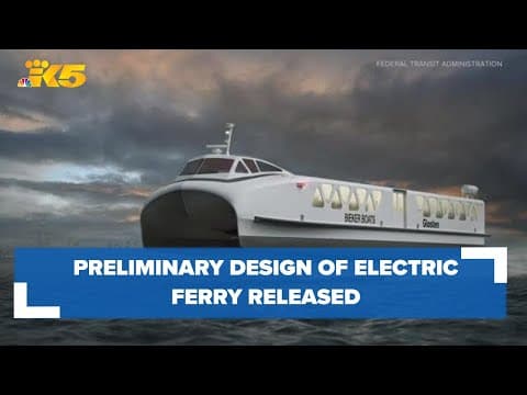 Preliminary design of Kitsap Transit electric ferry released