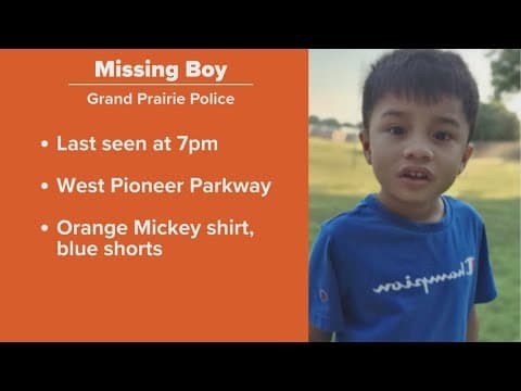 Garland police searching missing 5-year-old boy