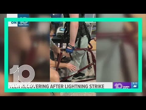 Teen struck by lightning on Siesta Key Beach continues recovery journey