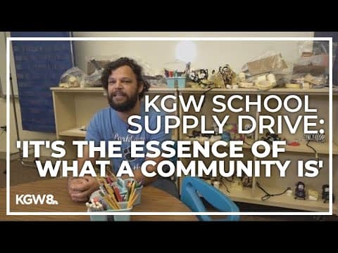 Portland teacher describes impact of donations from the KGW School Supply Drive