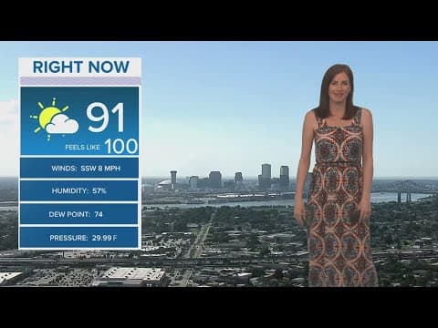 New Orleans Weather: Steamy with little rain the next few days
