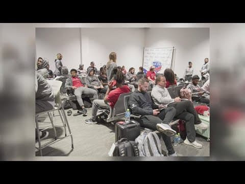 Nicholls football team returns home after being stranded at Illinois airport for 22 hours