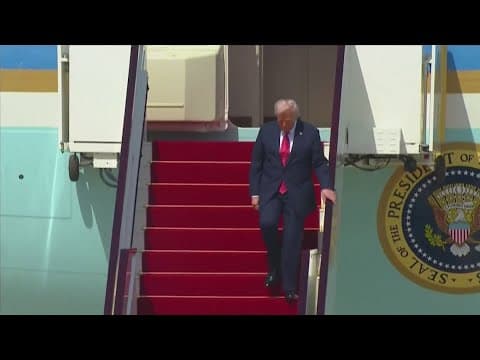 President Trump meets Syrian President on Middle East trip