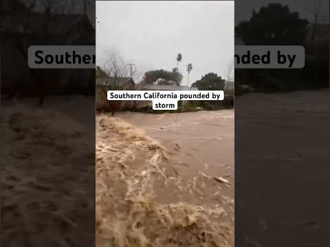 Southern California pounded by powerful storm that caused flooding, mudslides #storm #news