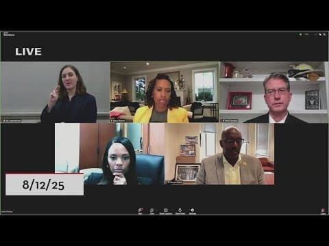 DC Mayor Bowser hosts a community conversation following Trump's takeover