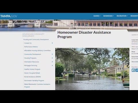 Tampa opens portal for $3.2 million in hurricane relief funds