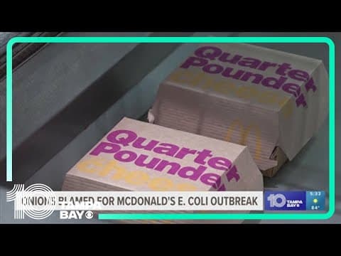 McDonald's says onions from California-based produce company linked to deadly E. coli outbreak