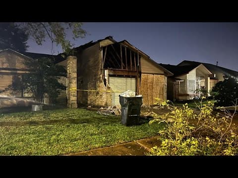 Homes, USPS truck damaged in southwest Harris County during tornado warning
